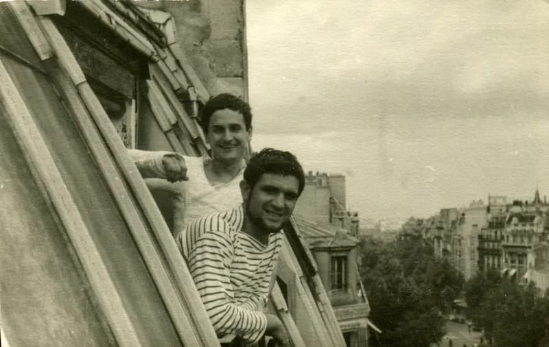 Benes József éa Tikviczki Pál Párizsban