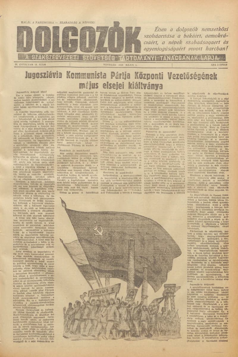 Dolgozók, 3. évf. 1949. május 1. 18. sz.