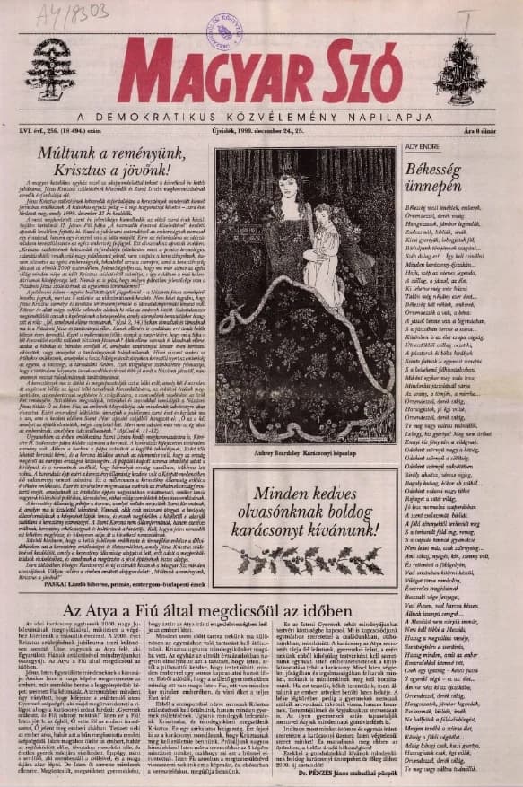 Magyar Szó, 56. évf. 1999. december 24. – 25. 256. sz. 1–24. oldal