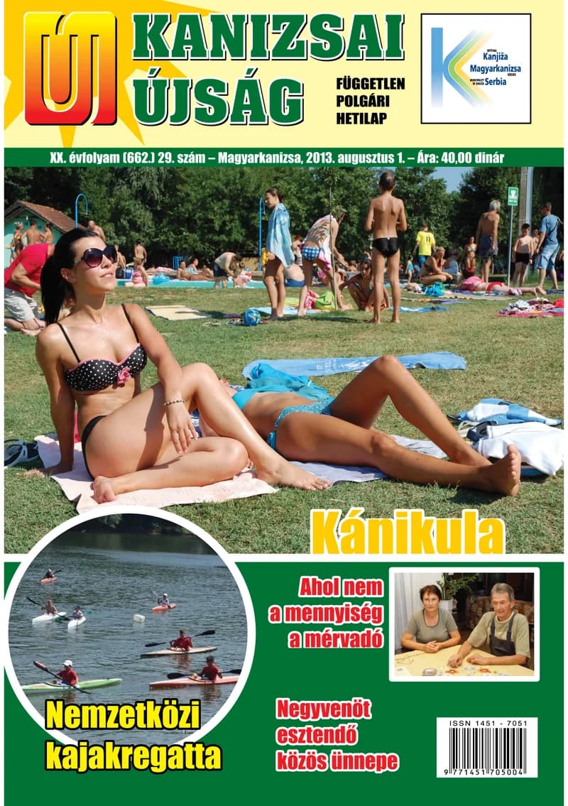 Új Kanizsai Újság, 20. évf. 2013. augusztus 1. 29. sz.