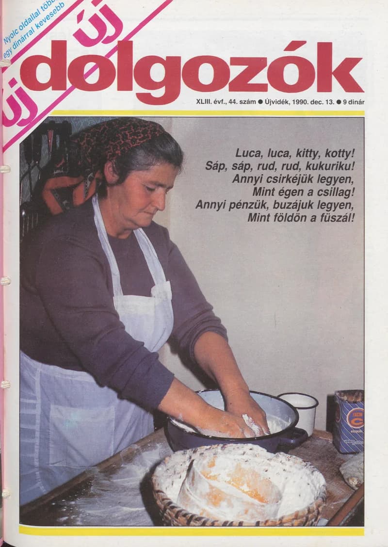 Dolgozók, 44. évf. 1990. december 13. 44. sz.