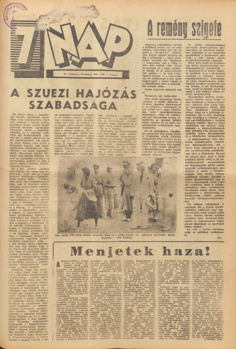 7 Nap, 11. évf. 1956. augusztus 5. 32. sz.