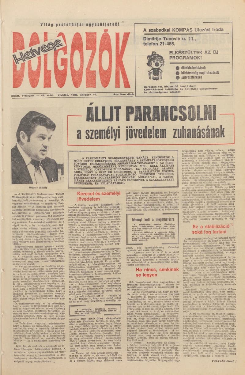 Dolgozók, 34. évf. 1978. október 16. 41. sz.
