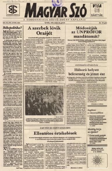 Magyar Szó, 52. évf. 1995. május 12. 108. sz. 1–16. oldal