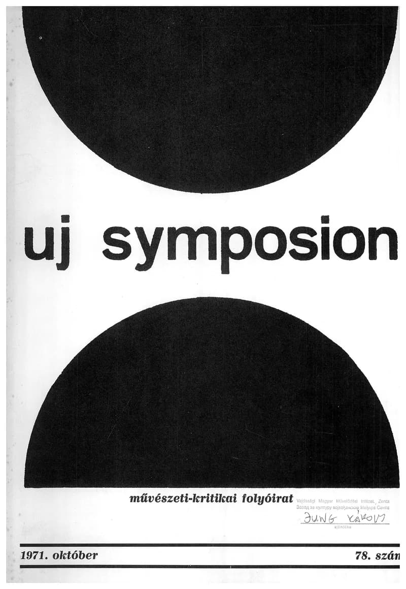 Új Symposion, 7. évf. 1971. október. 78. sz. 409–436. oldal