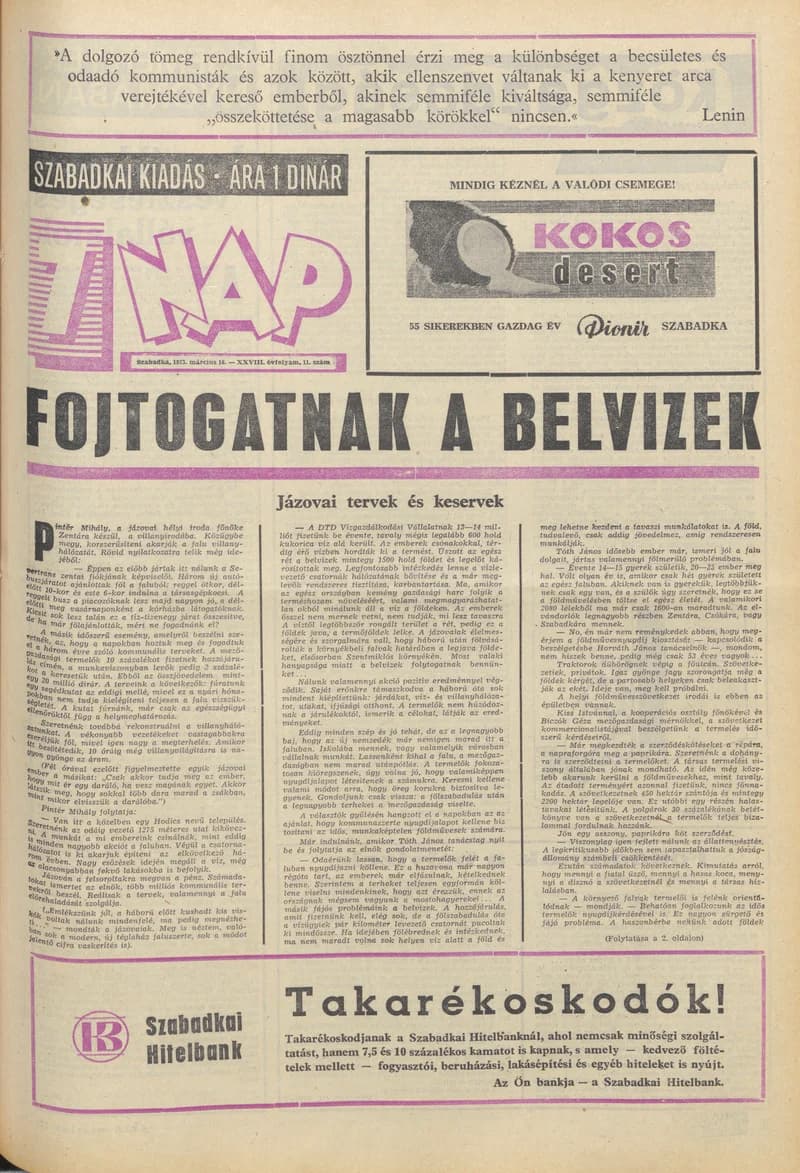 7 Nap, 28. évf. 1973. március 16. 11. sz. 1–28. oldal