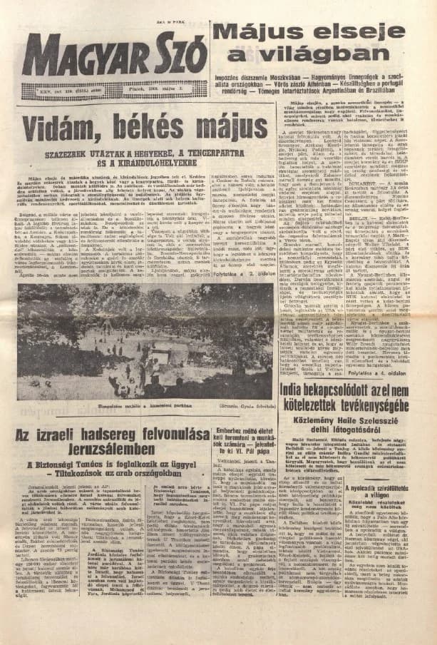 Magyar Szó, 25. évf. 1968. május 3. 120. sz. 1–12. oldal