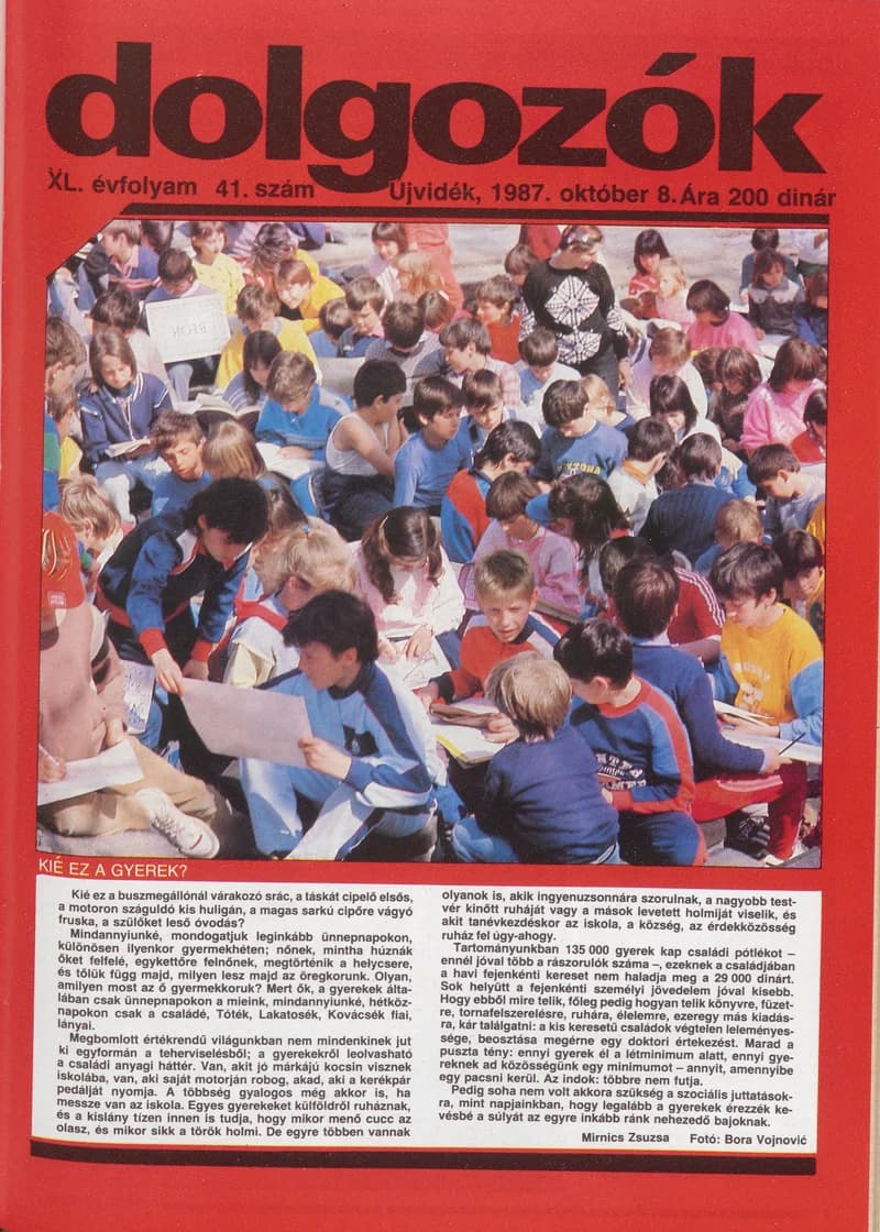 Dolgozók, 41. évf. 1987. október 8. 41. sz.