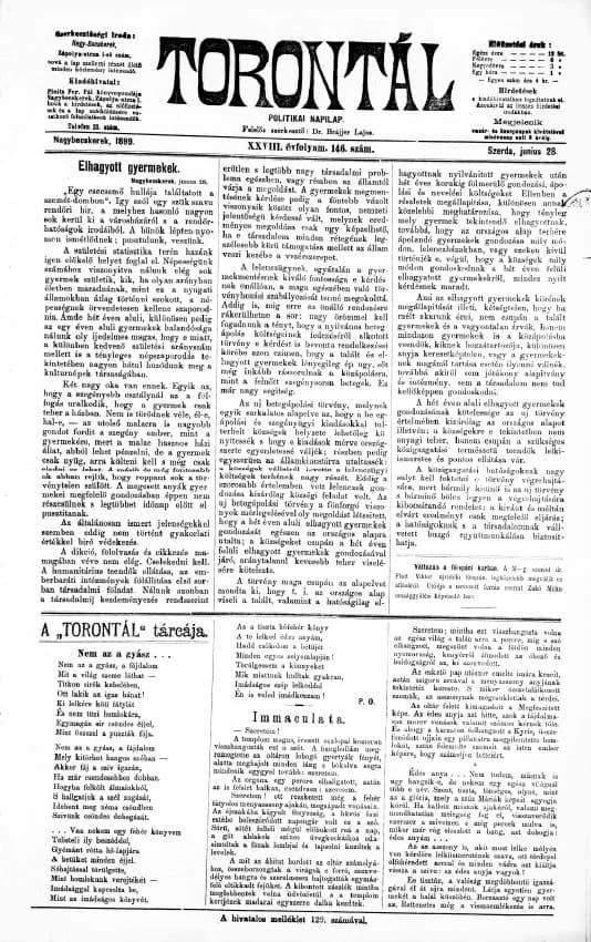 Torontál, 28. évf. 1899. június 28. 146. sz.