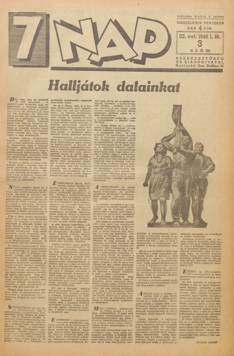 7 Nap, 3. évf. 1948. január 16. 3. sz. 1–10. oldal