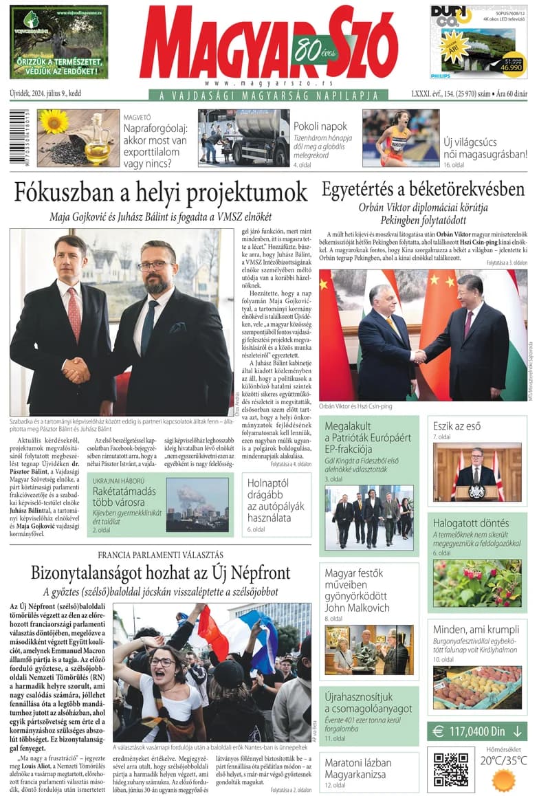 Magyar Szó, 81. évf. 2024. július 9. 156. sz. 1–20. oldal