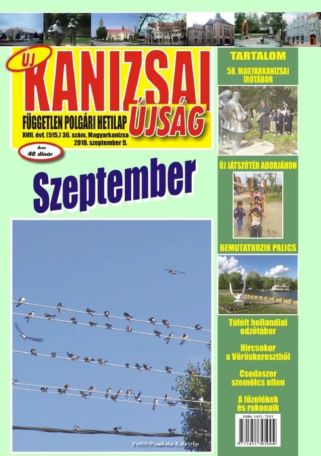 Új Kanizsai Újság, 17. évf. 2010. szeptember 9. 36. sz.