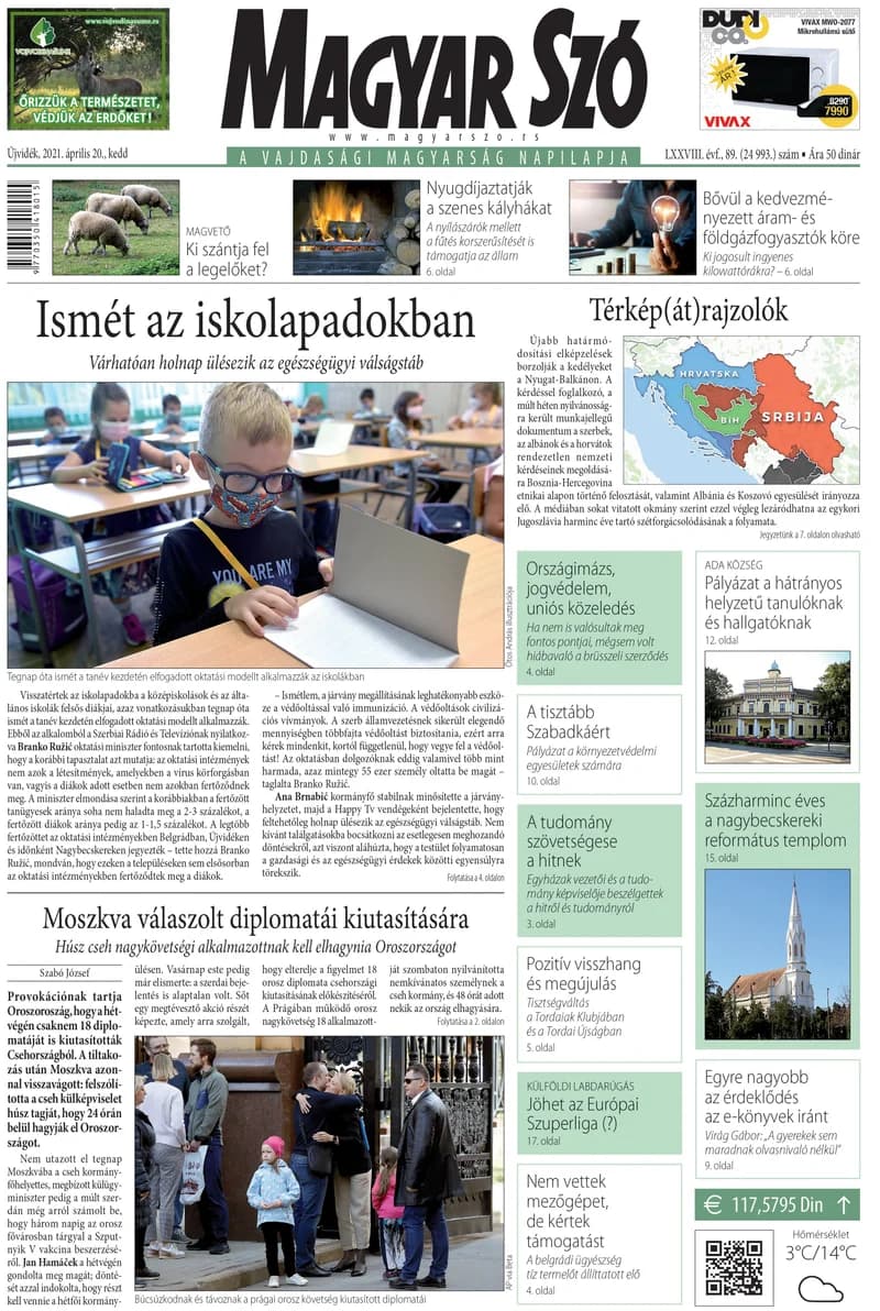 Magyar Szó, 78. évf. 2021. április 20. 89. sz.