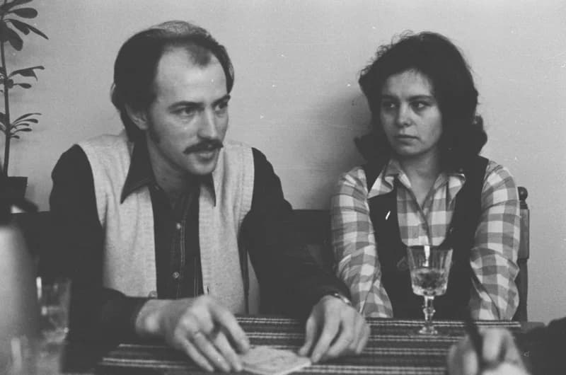 Kincses István és leánya