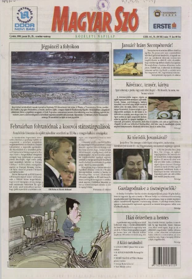 Magyar Szó, 63. évf. 2006. január 28. – 29. 21. sz. 1–28. oldal