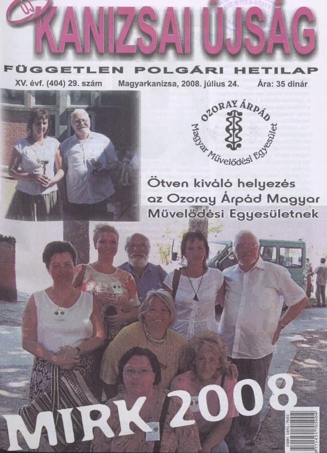 Új Kanizsai Újság, 15. évf. 2008. július 24. 29. sz.