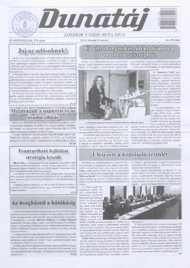 Dunatáj, 16. évf. 2014. február 19. 770. sz.