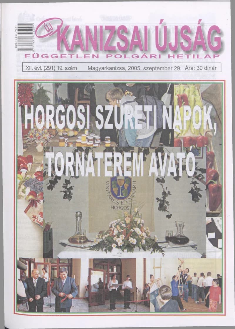 Új Kanizsai Újság, 12. évf. 2005. szeptember 29. 19. sz.