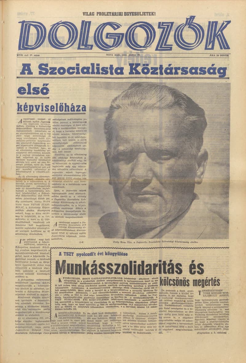 Dolgozók, 17. évf. 1963. június 28. 27. sz.