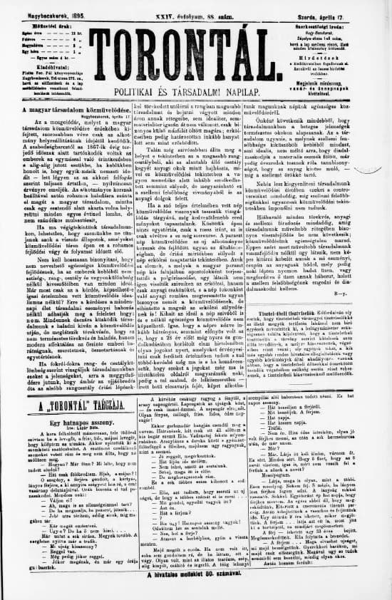 Torontál, 24. évf. 1895. április 17. 88. sz.