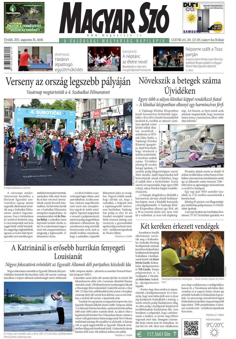 Magyar Szó, 78. évf. 2021. augusztus 30. 201. sz. 1–20. oldal