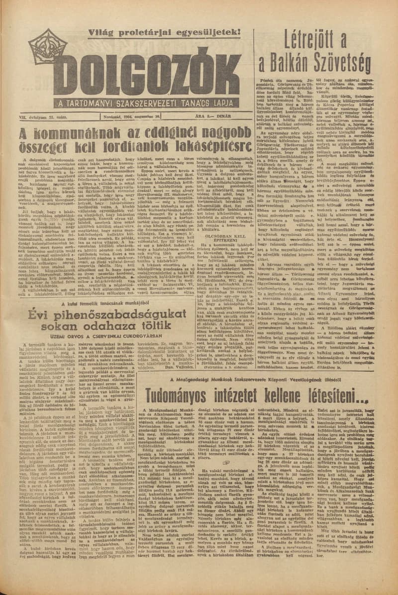 Dolgozók, 8. évf. 1954. augusztus 10. 33. sz.