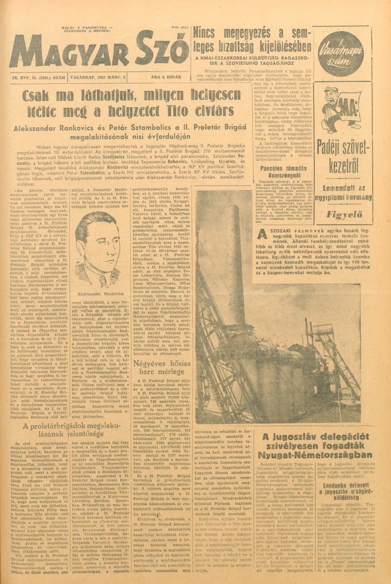 Magyar Szó, 9. évf. 1952. március 2. 53. sz. 1–8. oldal