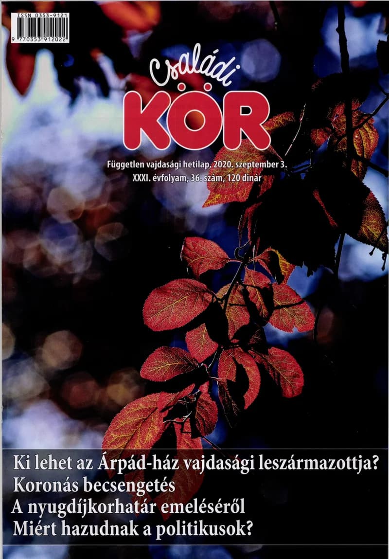 Családi Kör, 31. évf. 2020. szeptember 3. 36. sz.