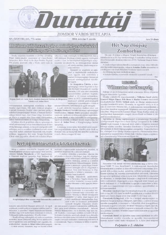 Dunatáj, 16. évf. 2014. március 5. 772. sz.