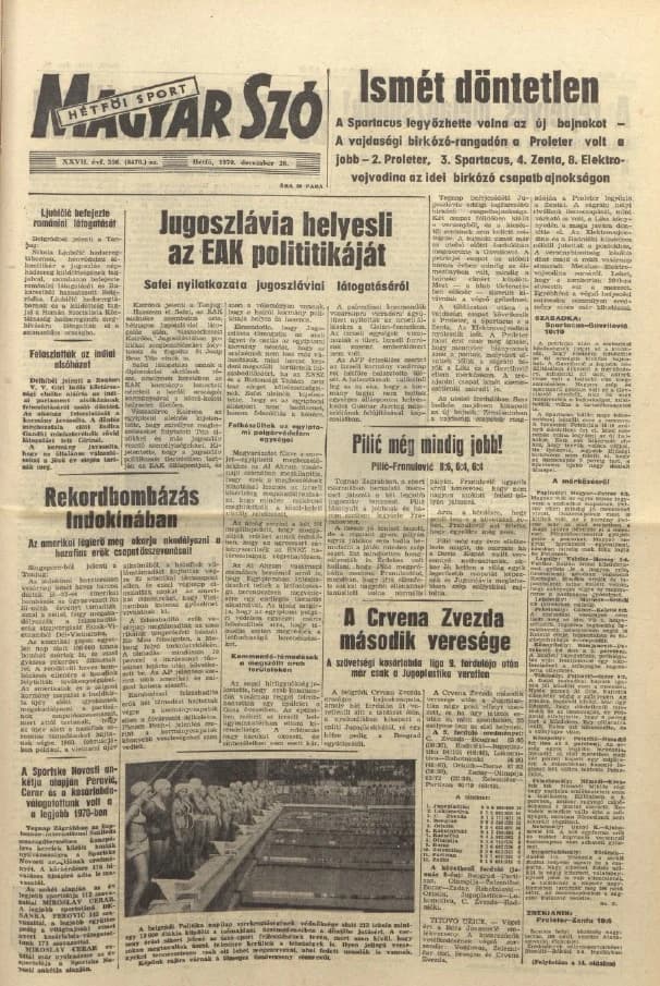 Magyar Szó, 27. évf. 1970. december 28. 356. sz. 1–14. oldal