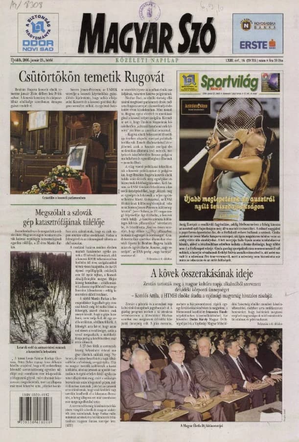 Magyar Szó, 63. évf. 2006. január 23. 16. sz. 1–12. oldal