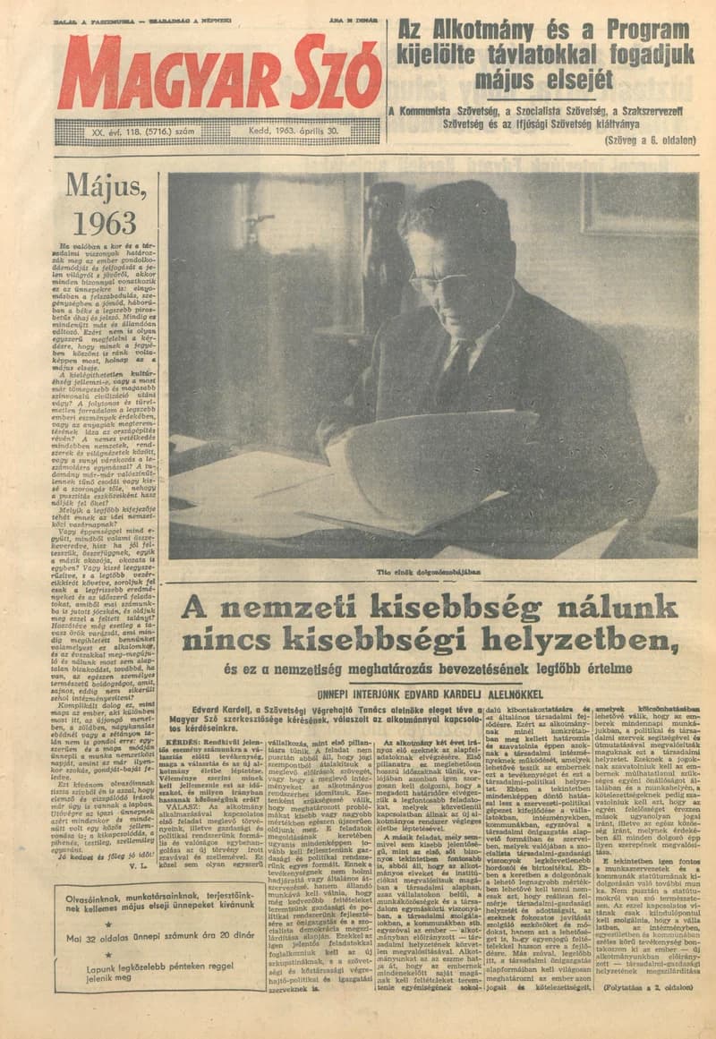 Magyar Szó, 20. évf. 1963. április 30. 118. sz.