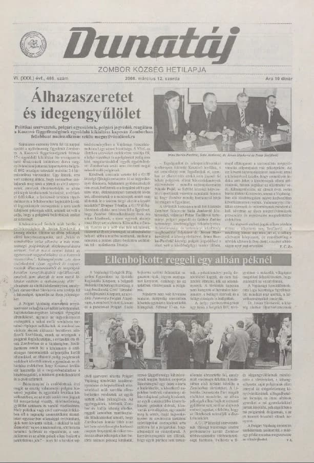 Dunatáj, 10. évf. 2008. március 12. 466. sz.