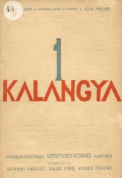 Kalangya, 3. évf. 1934. január. 1. sz. 1–84. oldal
