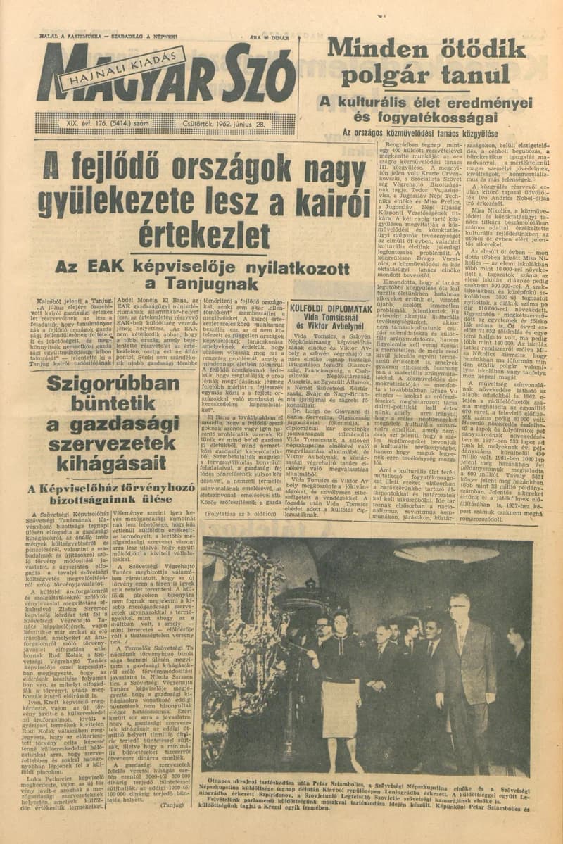 Magyar Szó, 19. évf. 1962. június 28. 176. sz. 1–12. oldal