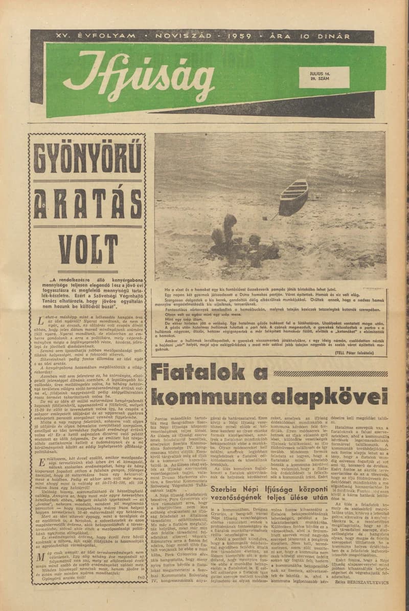 Ifjúság, 15. évf. 1959. július 16. 29. sz.