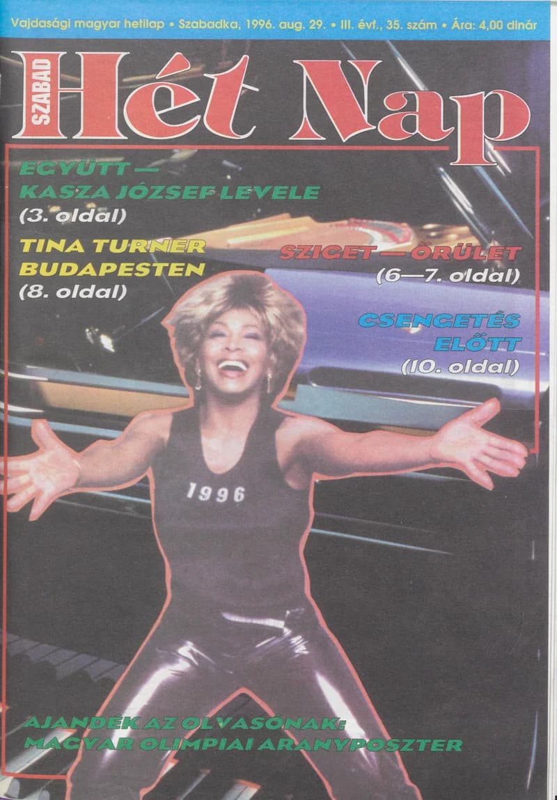 Szabad Hét Nap, 3. évf. 1996. augusztus 29. 35. sz.