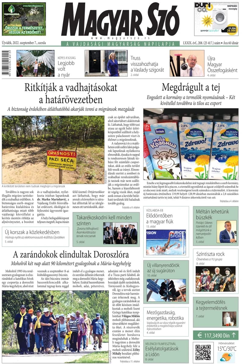 Magyar Szó, 79. évf. 2022. szeptember 7. 208. sz. 1–16. oldal