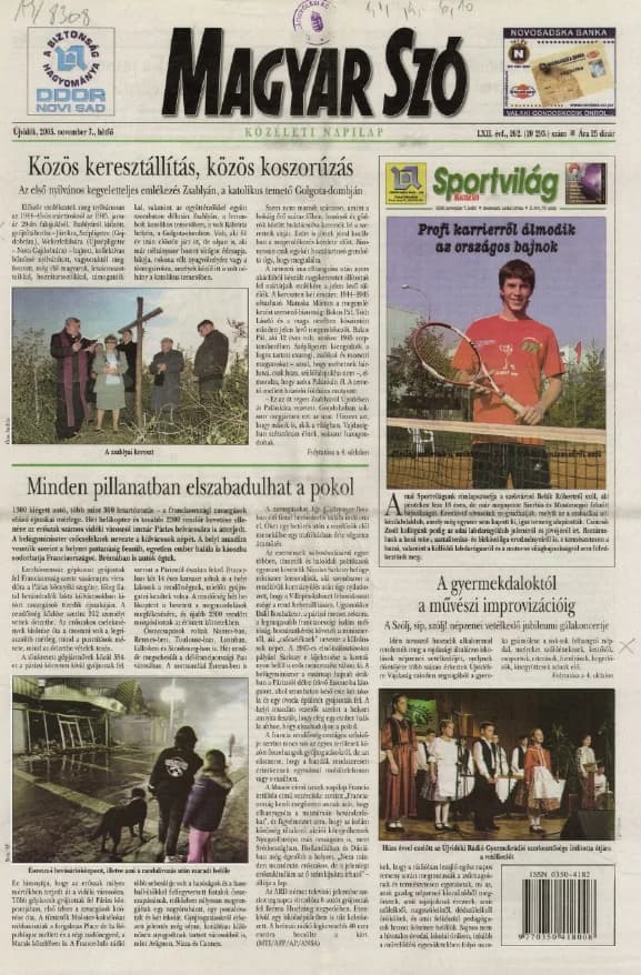 Magyar Szó, 62. évf. 2005. november 7. 262. sz. 1–12. oldal
