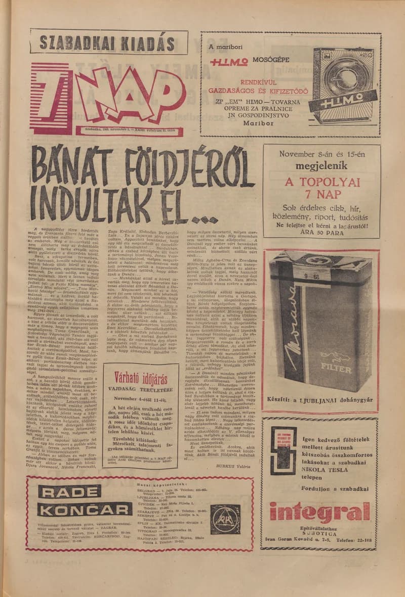 7 Nap, 23. évf. 1968. november 1. 45. sz. 1–16. oldal