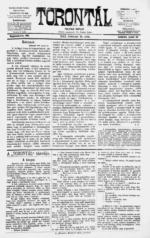 Torontál, 30. évf. 1901. január 24. 20. sz.