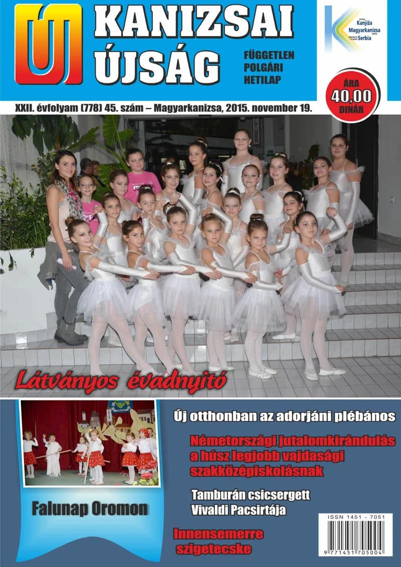 Új Kanizsai Újság, 22. évf. 2015. november 19. 45. sz.