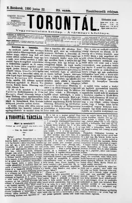 Torontál, 19. évf. 1890. június 22. 25. sz.