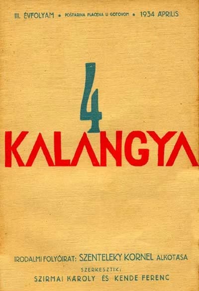 Kalangya, 3. évf. 1934. április. 4. sz. 245–324. oldal