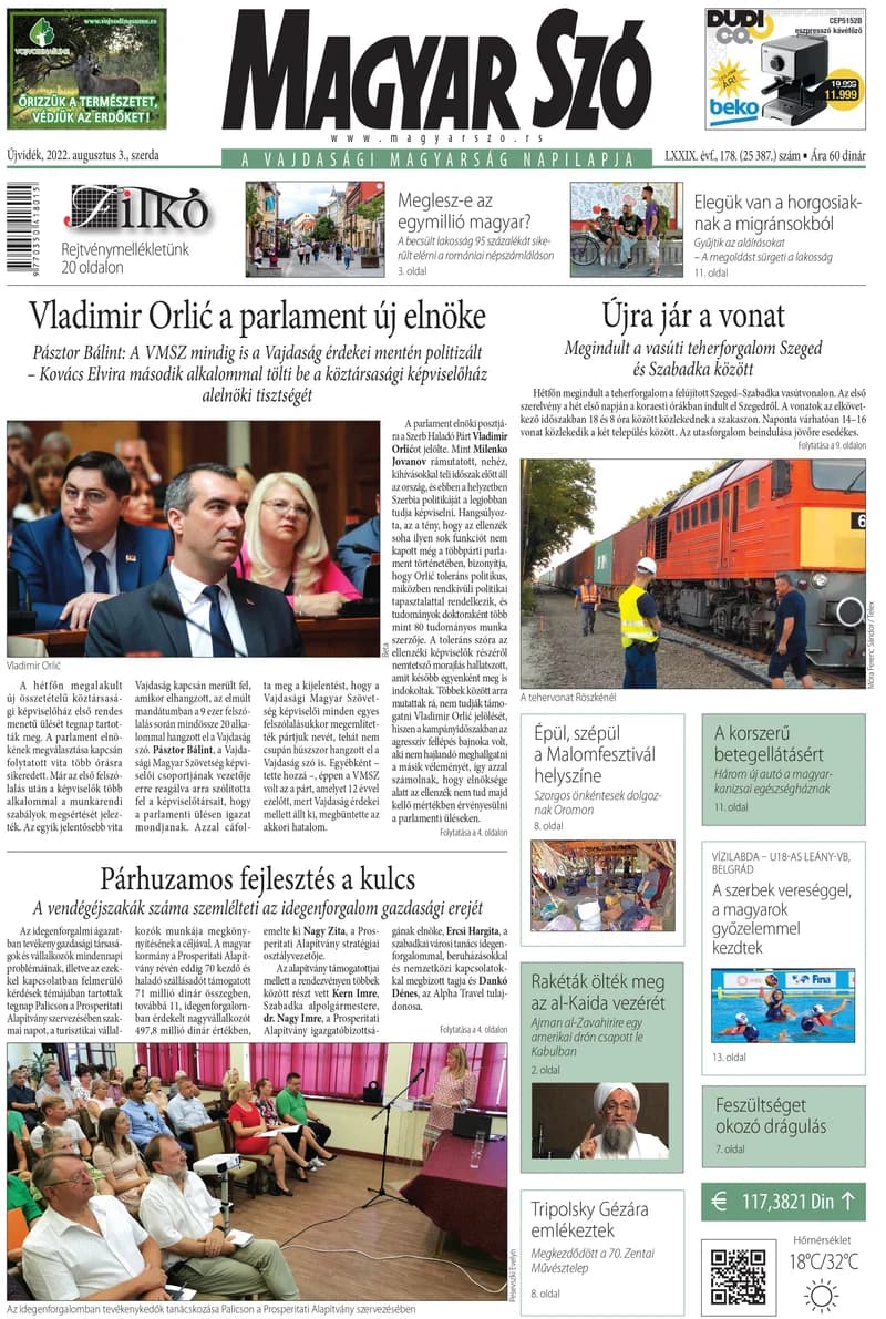 Magyar Szó, 79. évf. 2022. augusztus 3. 178. sz. 1–16. oldal