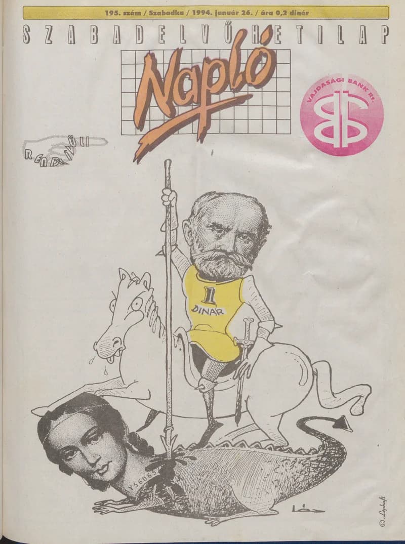 Napló - Szabadelvű hetilap, 5. évf. 1994. január 26. 195. sz.