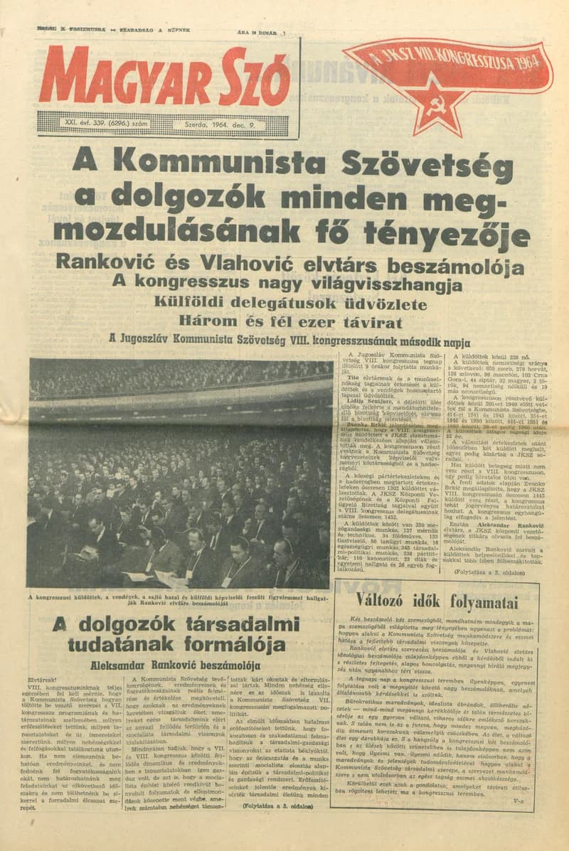 Magyar Szó, 21. évf. 1964. december 9. 339. sz.