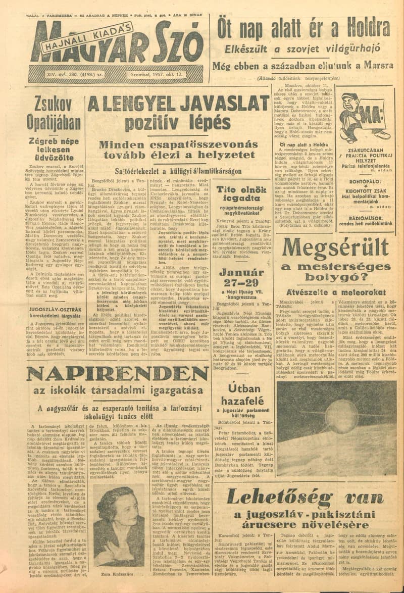 Magyar Szó, 14. évf. 1957. október 12. 280. sz. 1–14. oldal