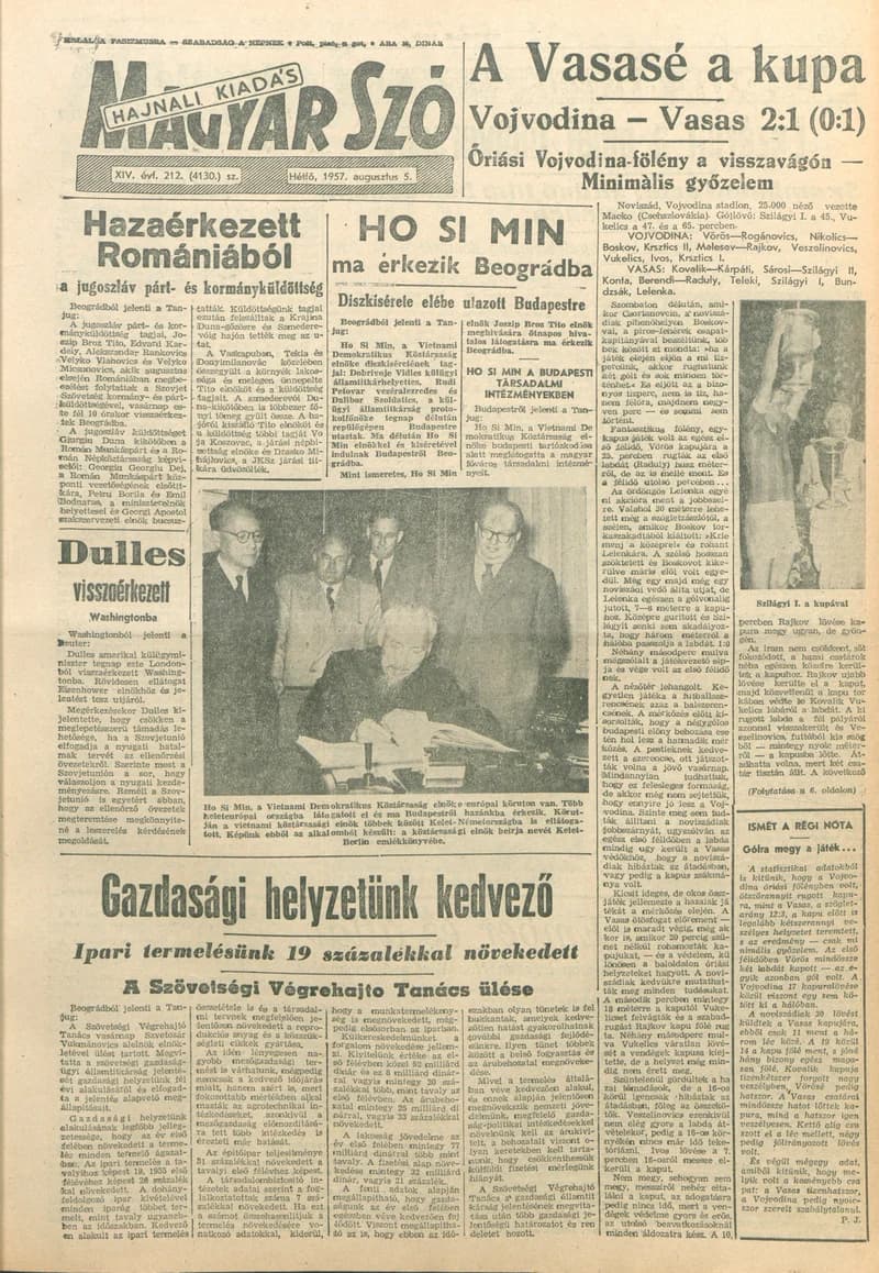 Magyar Szó, 14. évf. 1957. augusztus 5. 212. sz. 1–14. oldal