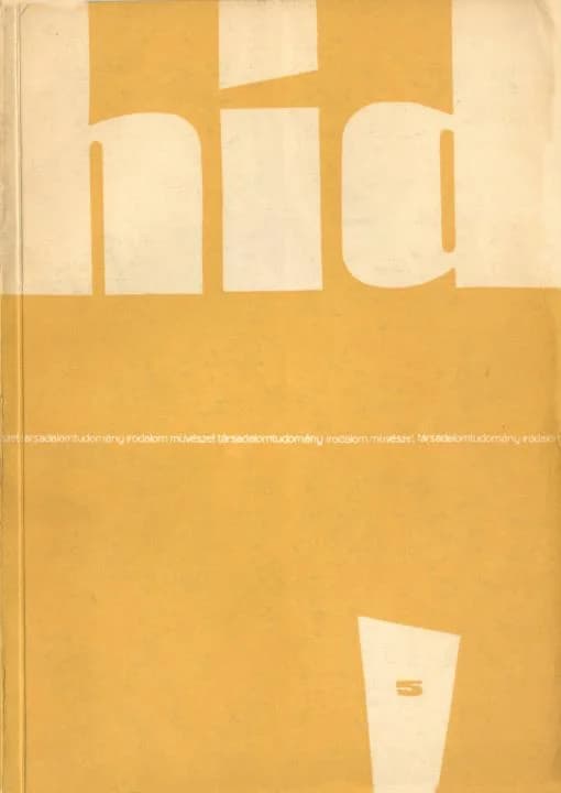 Híd, 26. évf. 1962. május. 5. sz. 419–514. oldal